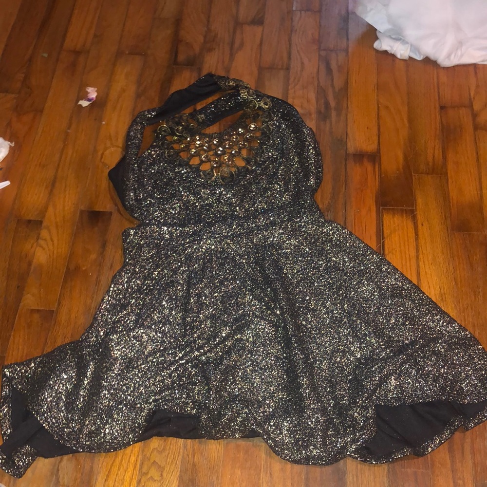 Sabora gold and black dress